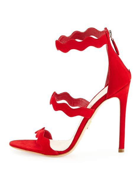 red prada wavy sandal|prada sandals for sale.